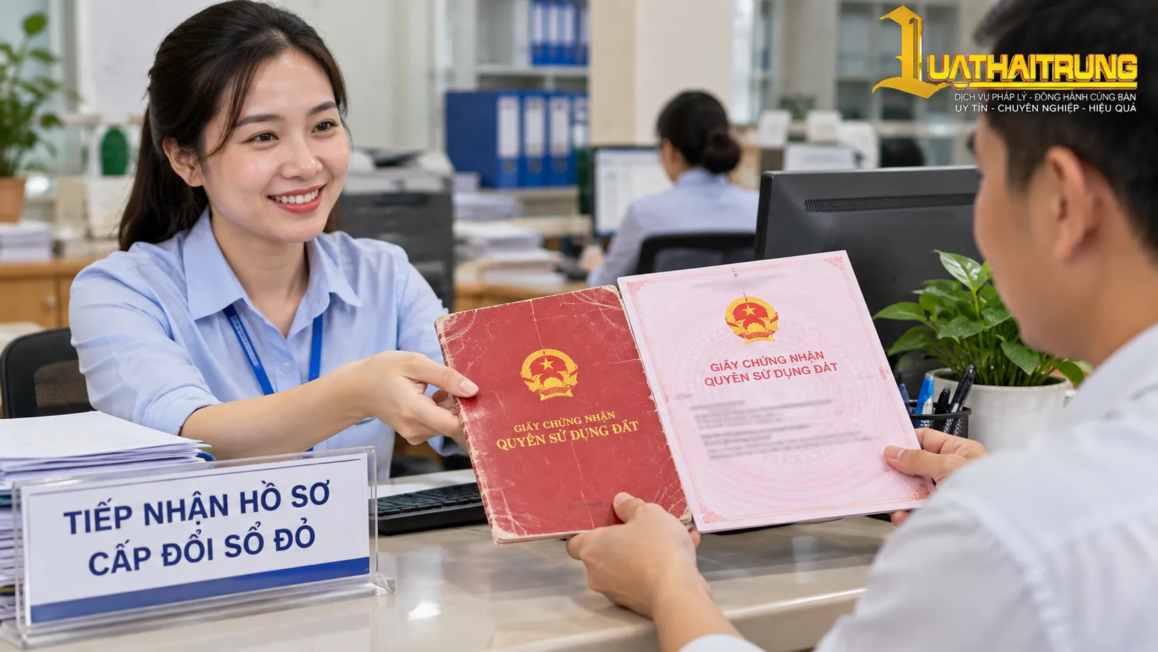 Cấp đổi sổ đỏ: Hướng dẫn pháp lý và điểm cần lưu ý | Luật Hải Trung