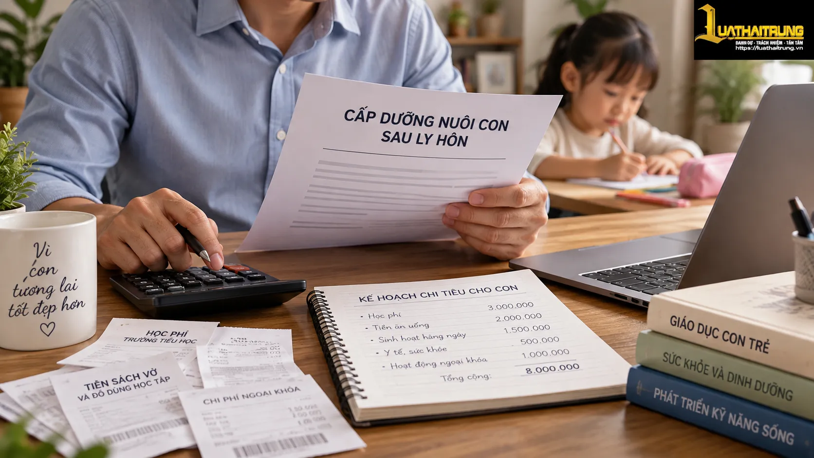Cấp dưỡng nuôi con sau ly hôn | Luật Hải Trung