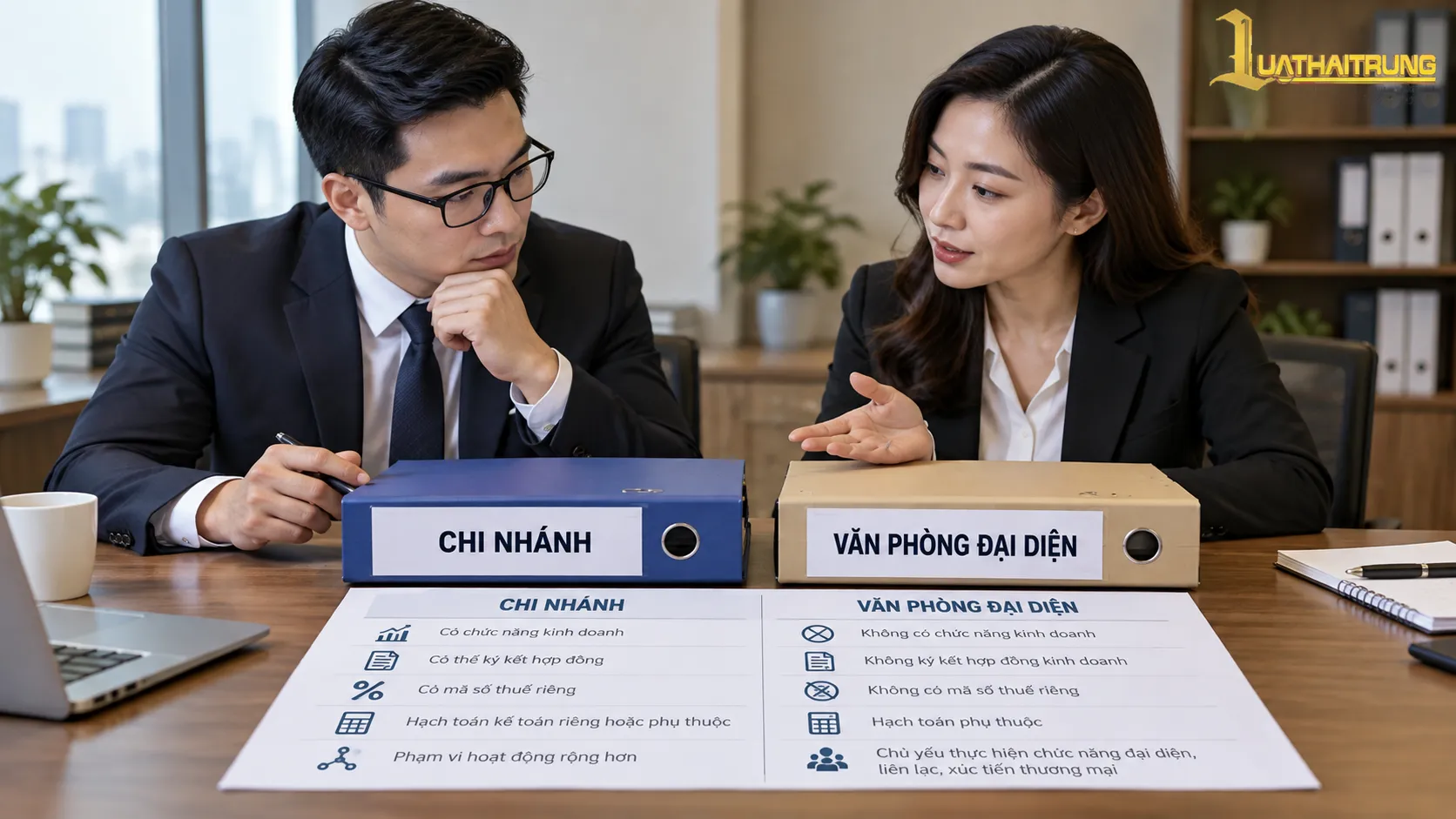 Chi nhánh và văn phòng đại diện khác nhau thế nào | Luật Hải Trung