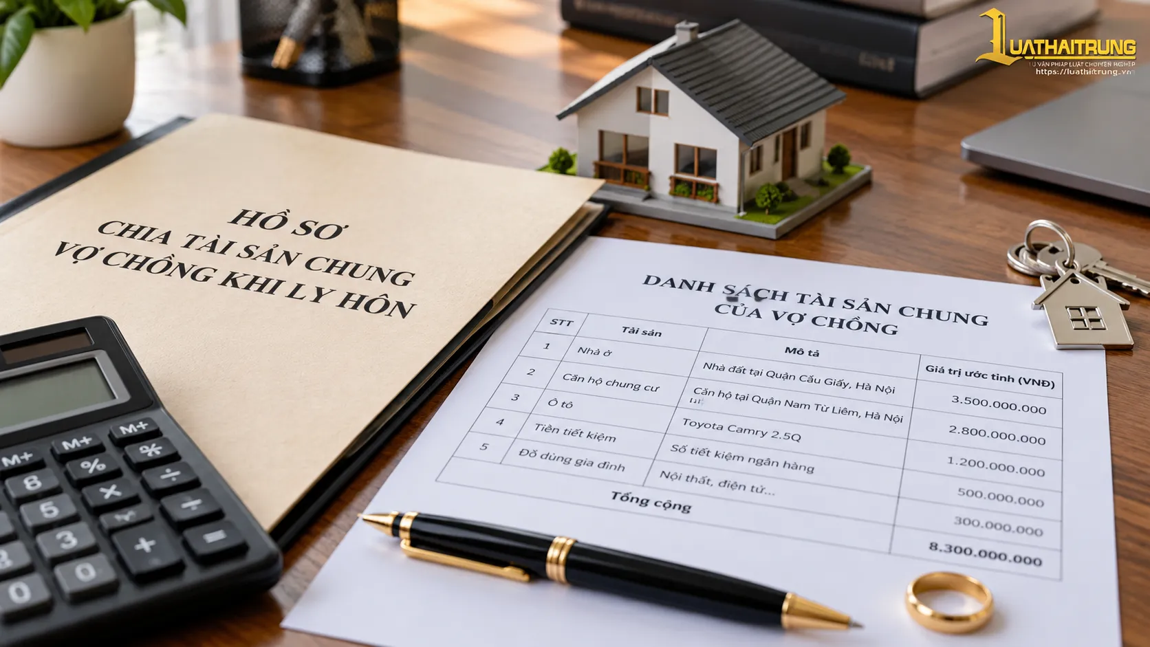 Chia tài sản chung vợ chồng khi ly hôn | Luật Hải Trung