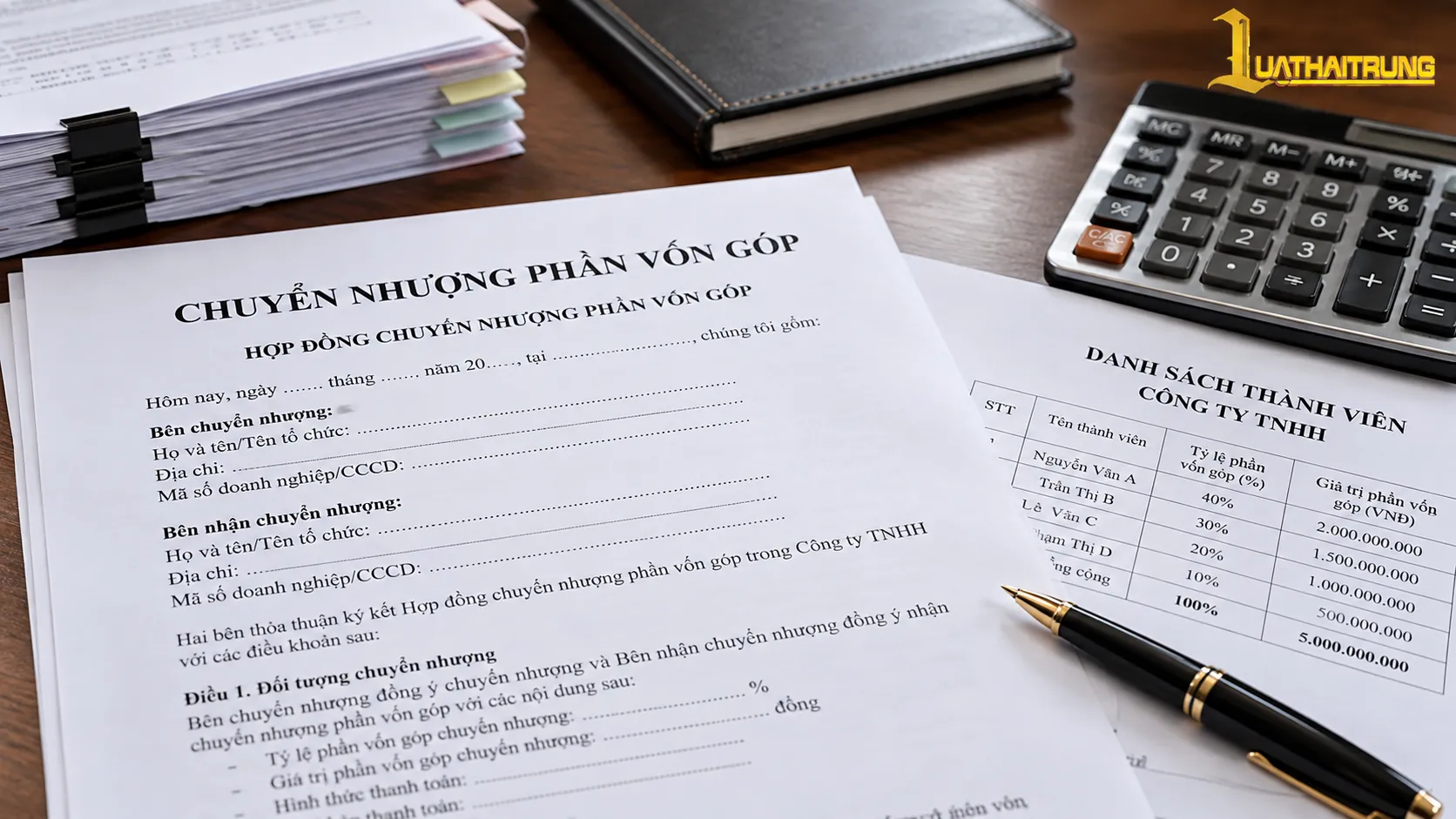 Chuyển nhượng phần vốn góp công ty TNHH | Luật Hải Trung