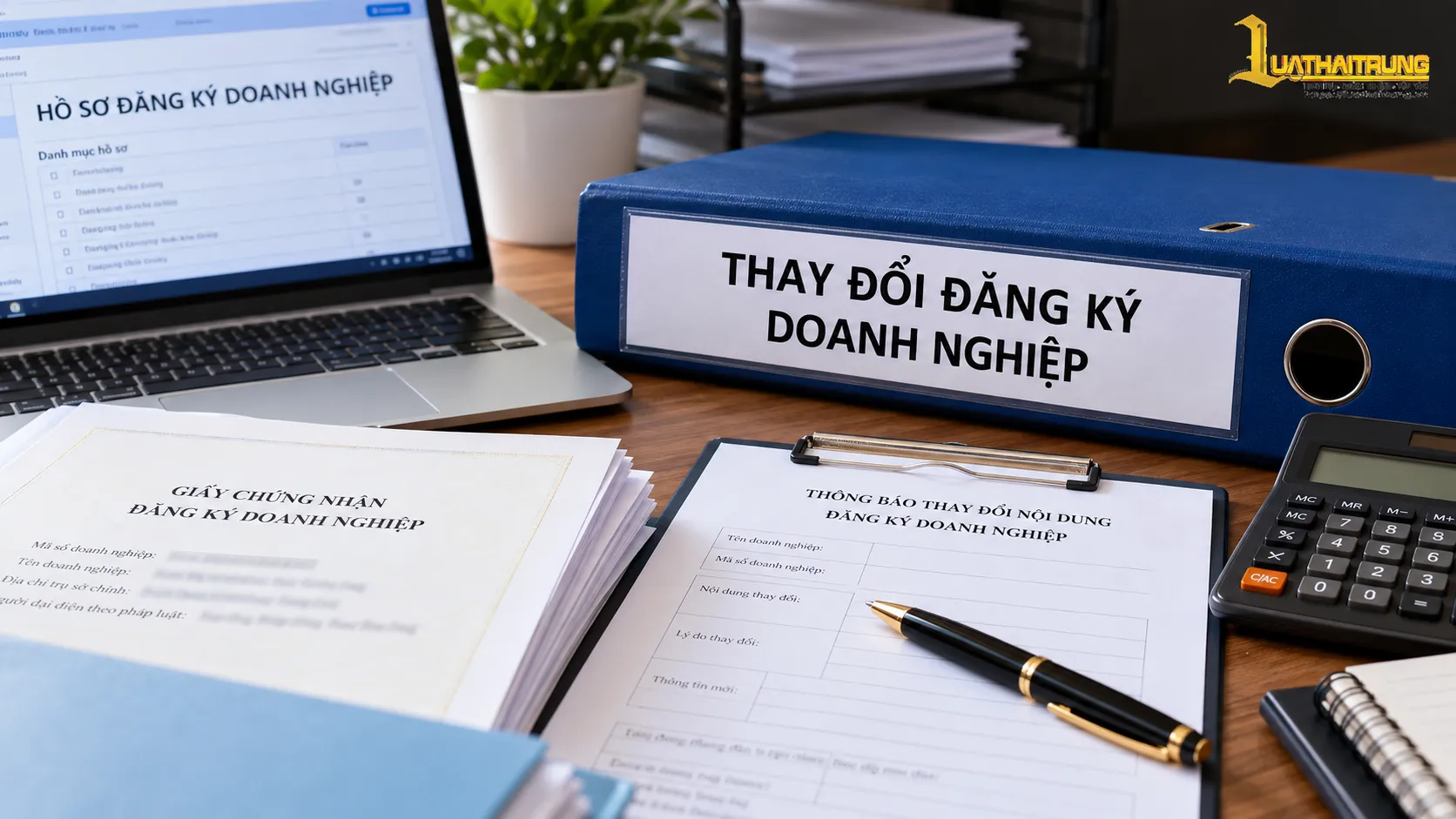 Đăng ký thay đổi nội dung đăng ký doanh nghiệp | Luật Hải Trung