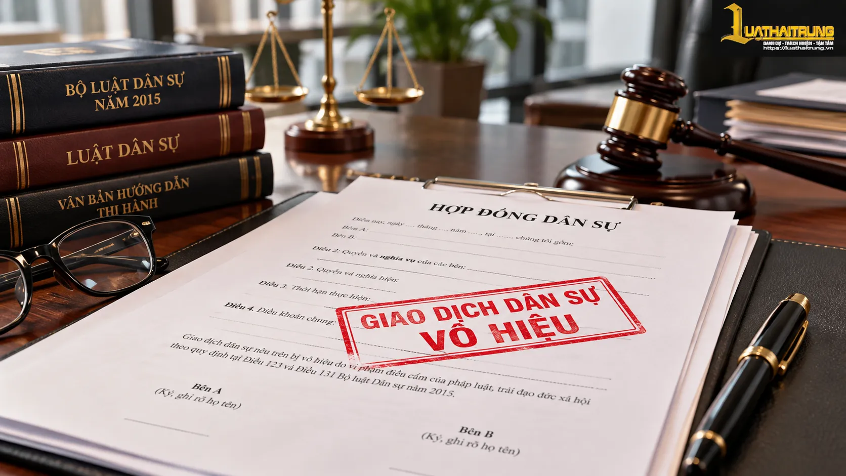 Giao dịch dân sự vô hiệu: Những điểm pháp lý cần biết | Luật Hải Trung