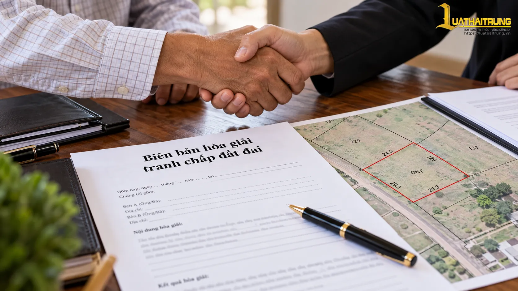 Hòa giải tranh chấp đất đai | Luật Hải Trung