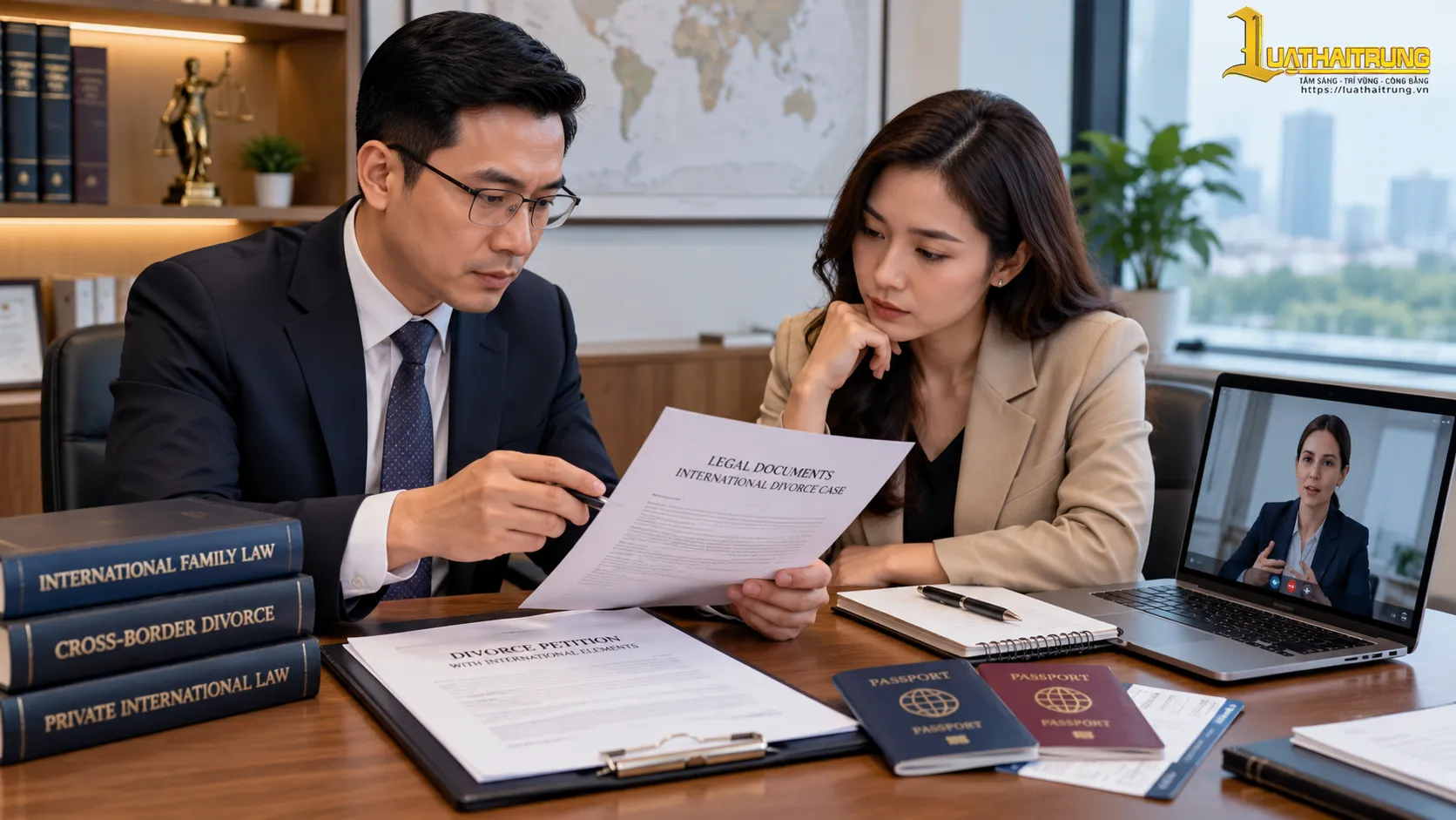 Ly hôn có yếu tố nước ngoài | Luật Hải Trung