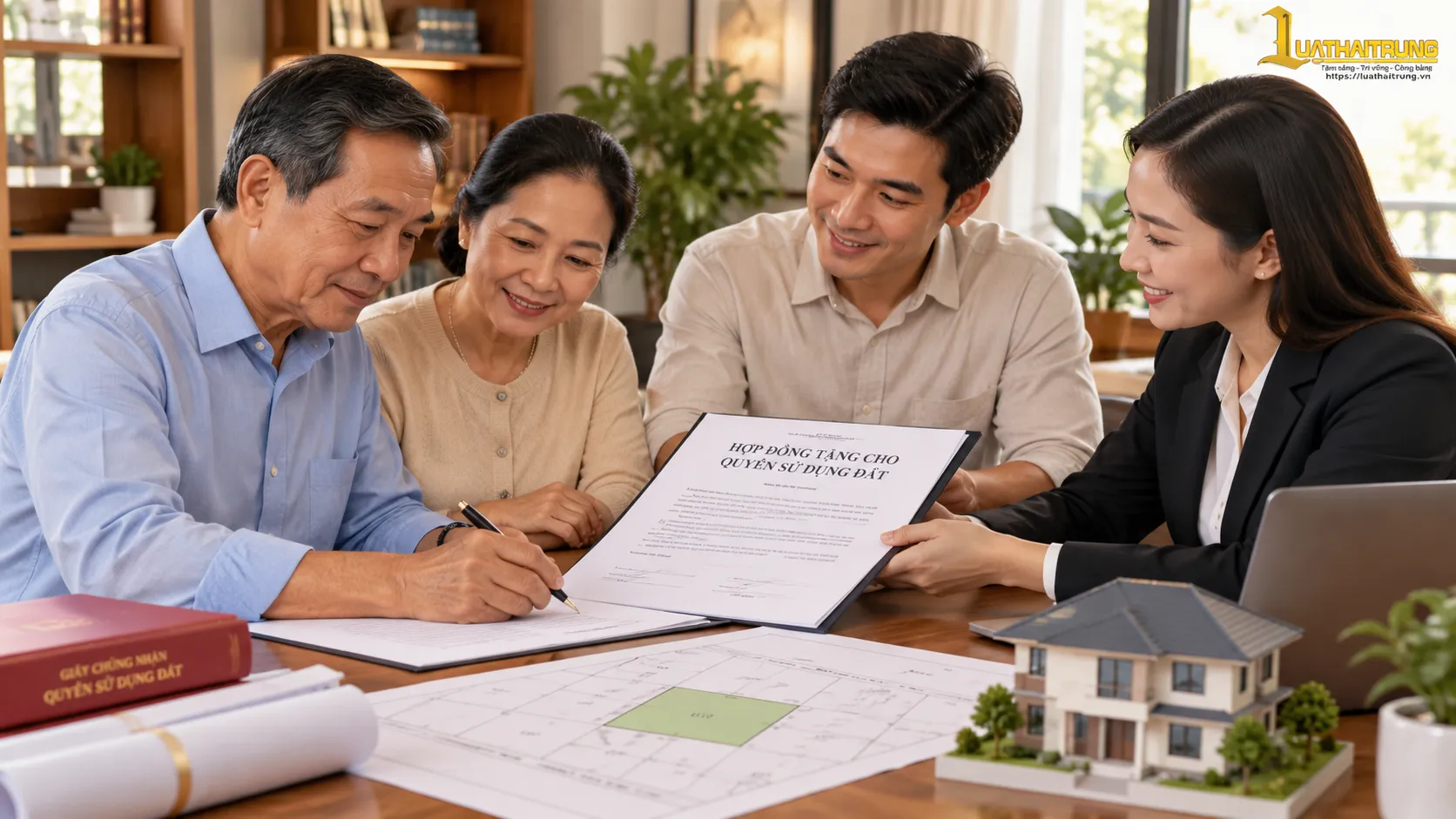 Tặng cho quyền sử dụng đất | Luật Hải Trung