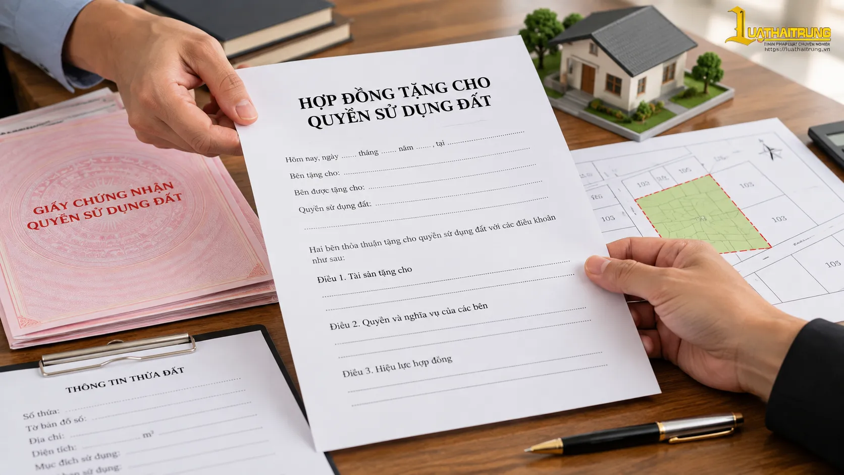 Tặng cho quyền sử dụng đất | Luật Hải Trung