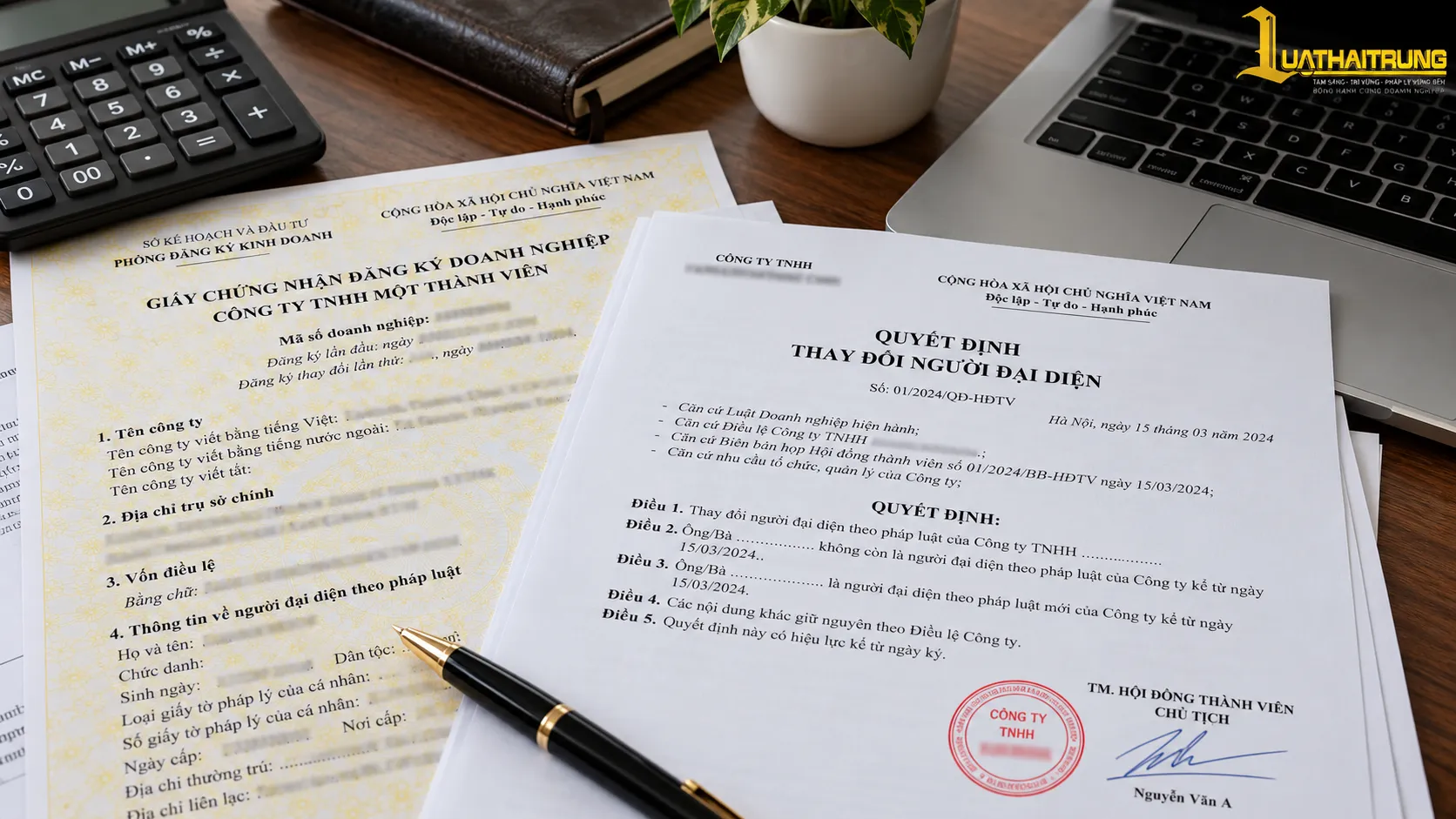 Thay đổi người đại diện theo pháp luật | Luật Hải Trung