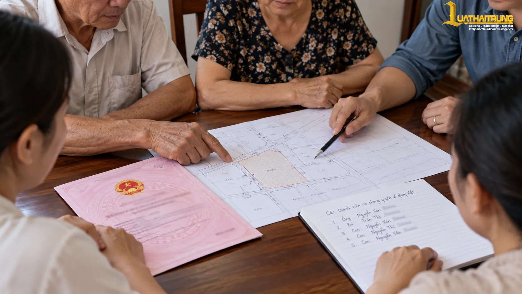 Xác định người có chung quyền sử dụng đất của hộ gia đình | Luật Hải Trung